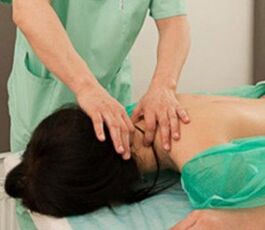 Massage cervix with osteochondrosis